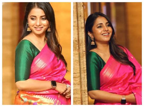 Sayali Sanjeev Looks Undeniably Pretty In THIS Pink Saree See Pics