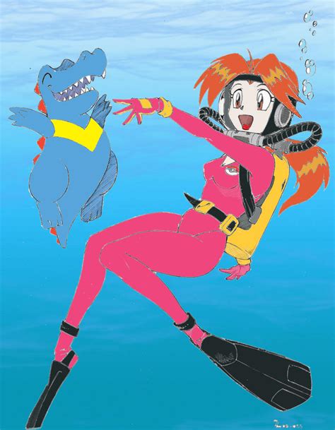 Delia Scuba Fan Color By Flood7585 On Deviantart