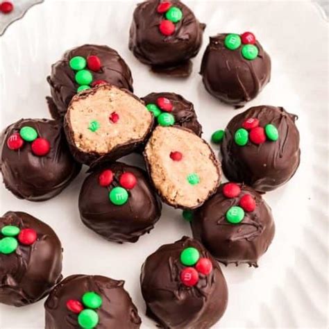 Mandm Holiday Chocolate Peanut Butter Balls Midgetmomma