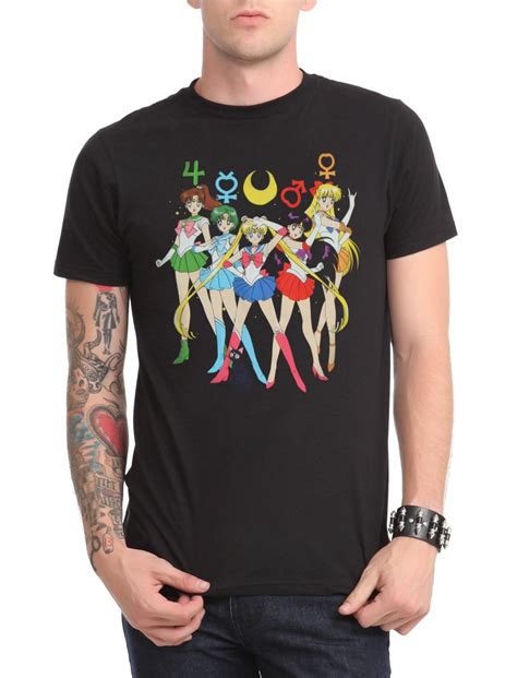 Sailor Moon Group Symbols T Shirt Hot Topic