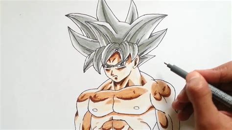 How To Draw Goku Mastered Ultra Instinct Dragonball Super Youtube