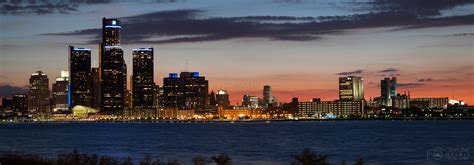 Detroit Skyline Panorama