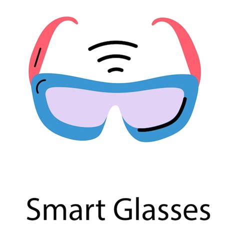 Premium Vector Smart Glasses Hand Drawn Icon Vector