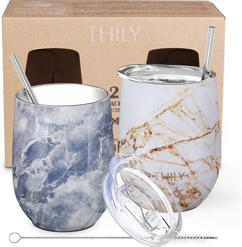 Stainless Steel Insulated Wine Tumblers THILY 350 Ml Cute Travel