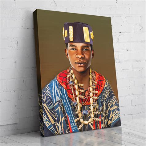 The African King Custom Canvas Portrait Turn Me Royal
