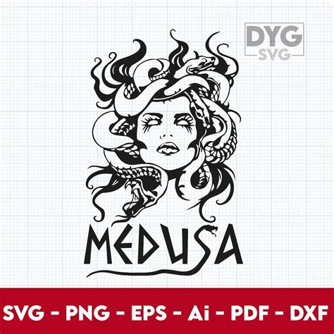 Medusa Svg Dxf Png Medusa Head Svg Medusa Cut File For Cricut Medusa