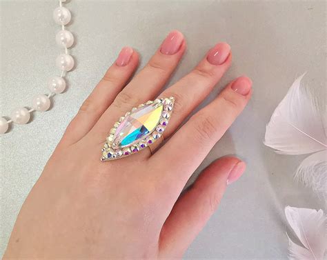 Crystal Dance Rings Drag Queen Rings Alina Dance Jewelry