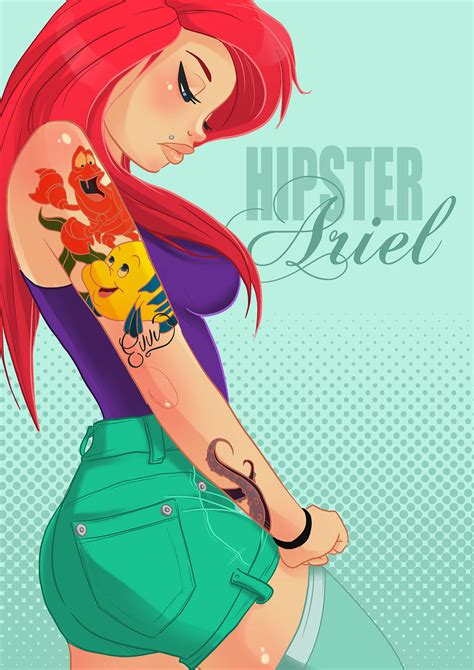 Artist Reimagines The Disney Princesses As Hipsters In Badass Photo Series