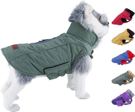 Thinkpet Dog Cold Weather Coats Cozy Waterproof Windproof Reversible