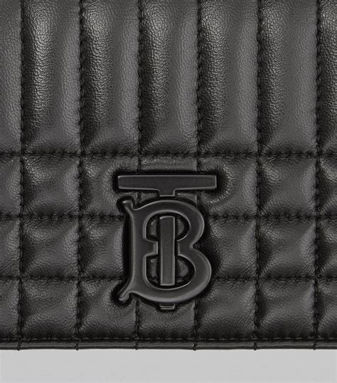 Burberry Black Leather Lola Chain Wallet Harrods Uk