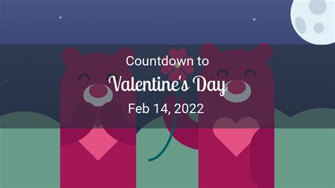 Valentines Day Countdown Countdown To Feb 14 2022