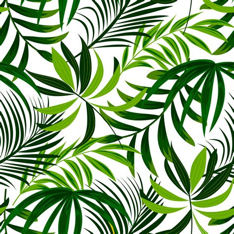 Png Tropical Leaves Digital Paper By Artistic