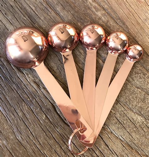Copper Measuring Spoons For Your Rustic And Farmhouse Kitchen Decor