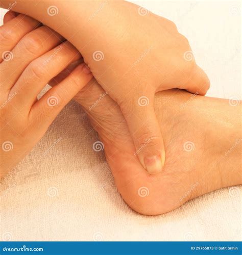 Reflexology Foot Massage Stock Image Image Of Remedy 29765873