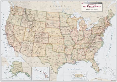 Usa Political Wall Map By Wide World Of Maps