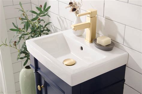 So, vessel sinks are standard. Legion Furniture 18-inch Blue Sink Vanity | eBay