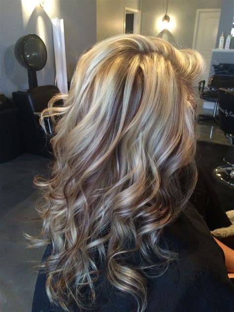 Cool and warm toned high level blonde with varying tones. Beautiful white blonde highlights with chocolate brown ...