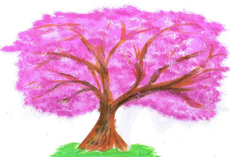 Sakura Tree Painting By Roger Sutter Fine Art America
