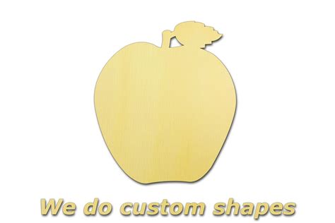 Apple Cut Out Blank Shape Wooden Pack Bundle Plywood Hobbies Etsy