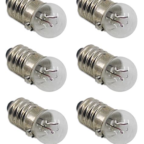 10pk Flash Lamp Bulbs Round 45v With Mes Cap — Eisco Labs