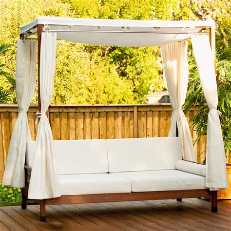 Outdoor Daybed With Canopy Nzymes Granules Amazon Com Modway Siesta