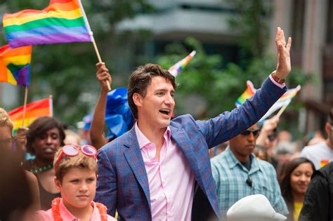 Canadian Prime Minister Justin Trudeau Marched In Torontos Pride Parade