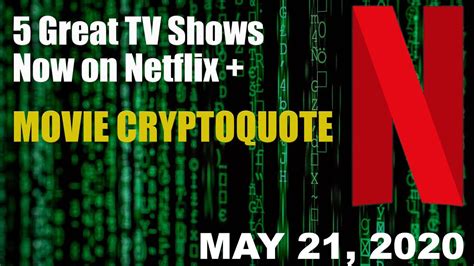 5 Must Watch Tv Shows On Netflix Movie Cryptoquote Youtube