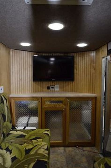 Check out these enclosed cargo trailers converted to luxury campers and hunting cabins! Easy DIY Enclosed Trailer Storage Ideas (27 | Enclosed ...