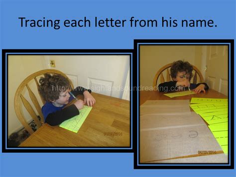 Teaching A Child To Write Their Name