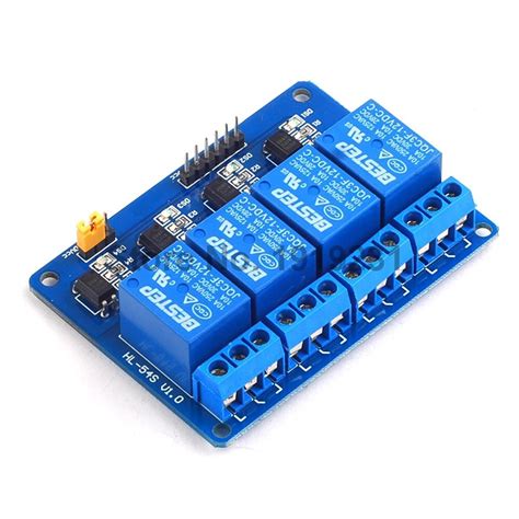 1pcs 4 Channel 12v Relay Module Relay Control 4channel Relay Output 4