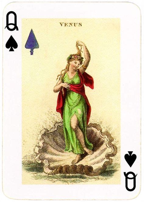 Venus Queen Of Spades Astronomical Cards By Hodges England Con