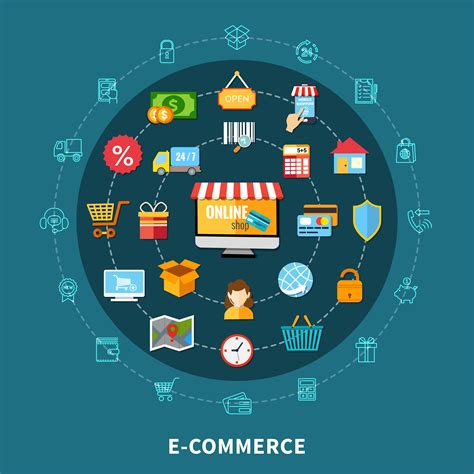 Ecommerce, or electronic commerce, refers to transactions conducted via the internet. E Commerce Flat Composition - Download Free Vectors ...