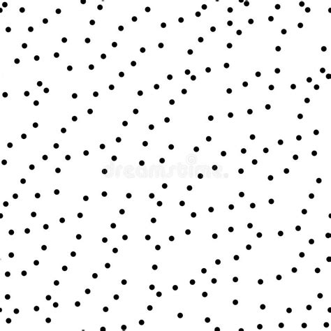 Random Scattered Dots Abstract Black And White Background Seamless