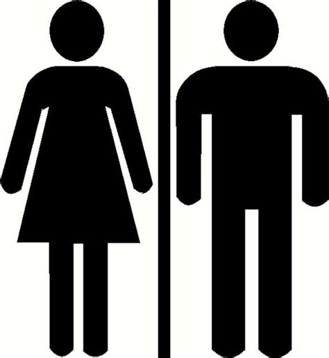 Unisex Mens Womens Ladies Restroom Bathroom Door Sign By Wvgraphx