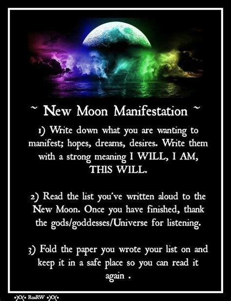 ~ New Moon Manifestation ~ Set Your Intentions Down On Yellow Paper