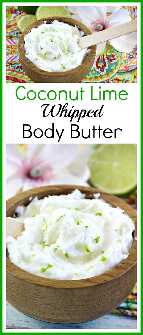 Coconut Lime Whipped Body Butter Diy Soufflé Style
