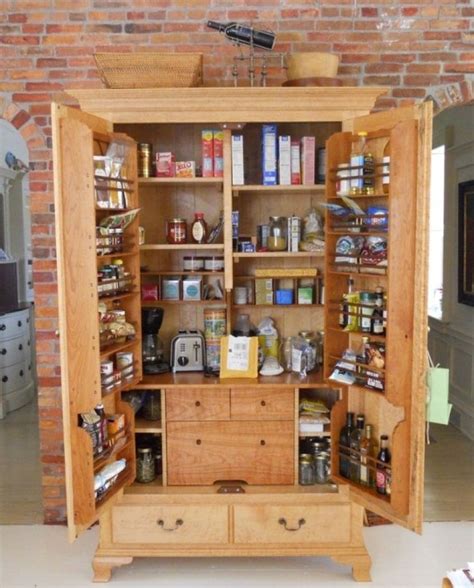 People who spend a lot of time in the kitchen problem find themselves in constant need of more storage space. Pantry Storage Cabinets For Kitchen with Free Standing ...
