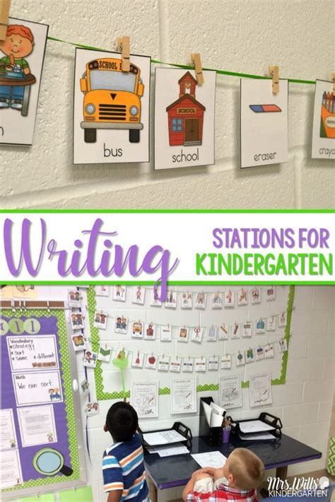 Kindergarten Writing Work Stations For The Whole Year This Center Is A