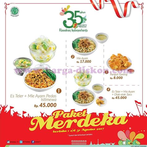 Di sini selain menu wajib seperti es teler dan. Promo ES TELER 77 Terbaru