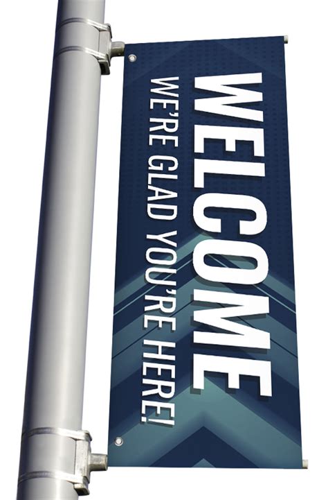 Welcome Light Pole Banner Style 18