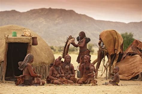 The Himba People Of The Kunene Region Of Northern Namibia Have A