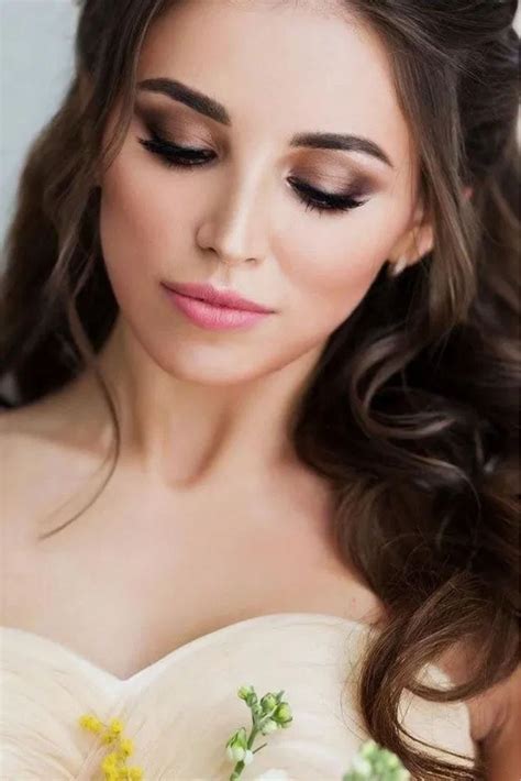 Gorgeous Spring Natural Makeup Ideas For Wedding Bridal Makeup For Brunettes Brunette