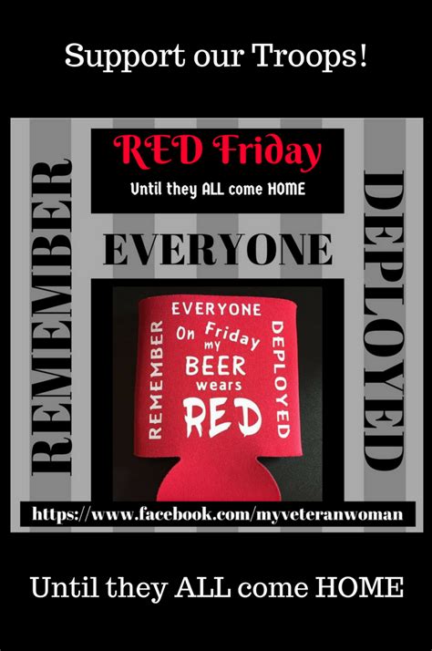Its Red Friday Support Our Troops By Remembering Everyone Deployed