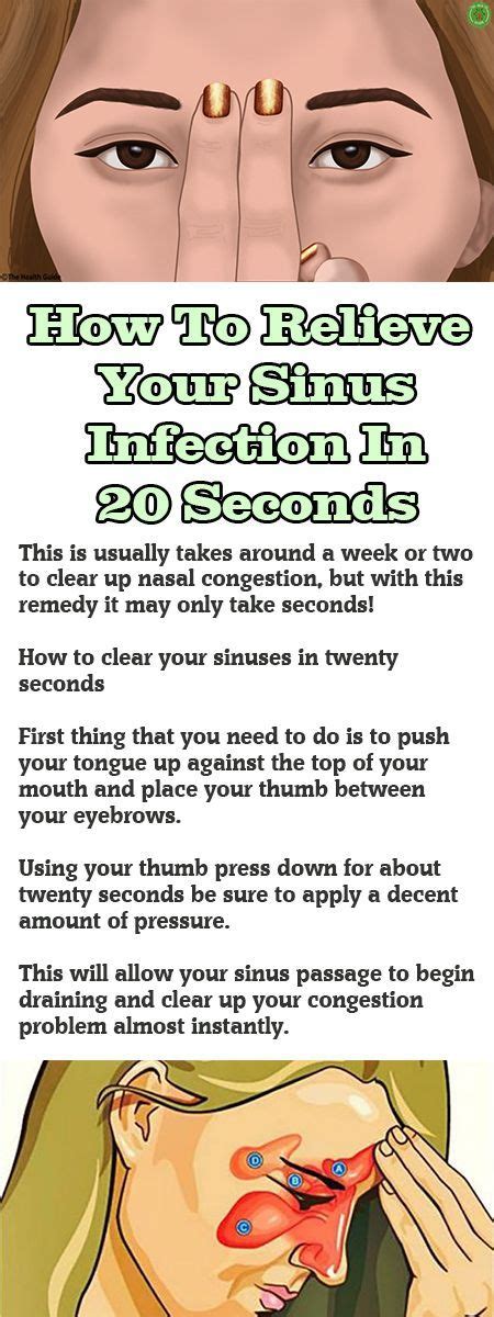 How To Relieve Your Sinus Infection In 20 Seconds Health Sinus