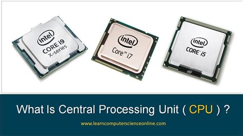 What Is Central Processing Unit Cpu Lecture18 Part1 Youtube