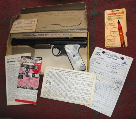 Benjamin Model 137 Single Shot 177 Cal Air Pistol