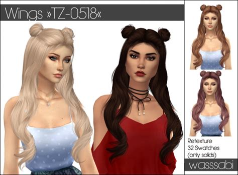 Wings Tz0518 Hair By Wingssims At Tsr Sims 4 Updates Vrogue