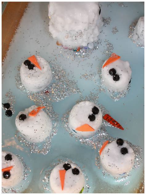 Snowman Baking Soda Science Experiment and Winter Activity for Kids