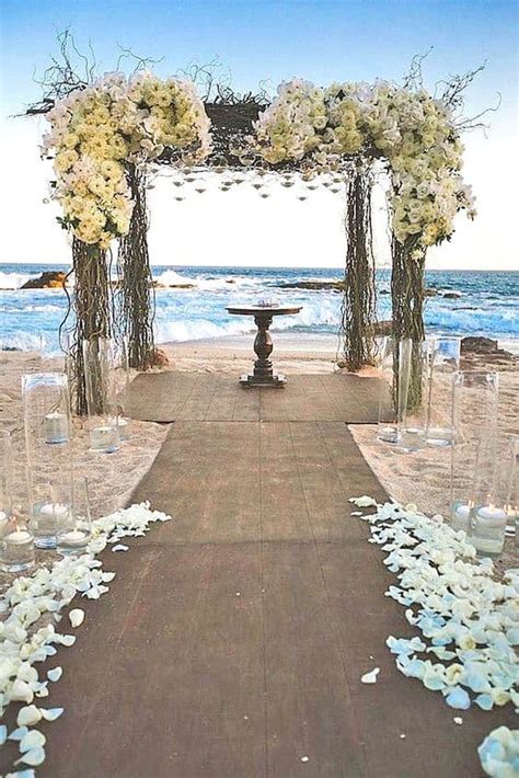 (a) will not section/cordon off an area of the public beach for exclusive use and (b) will not have any equipment (tents, chairs, arches, etc.) and (c) total number of attendees will not exceed 199. 43 Best Beach Weddings Ideas Decor and Detail!