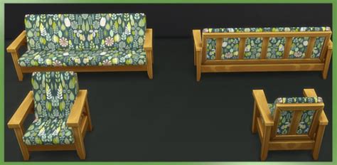 Blackys Sims 4 Zoo Armchair And Sofa By Weckermaus • Sims 4 Downloads